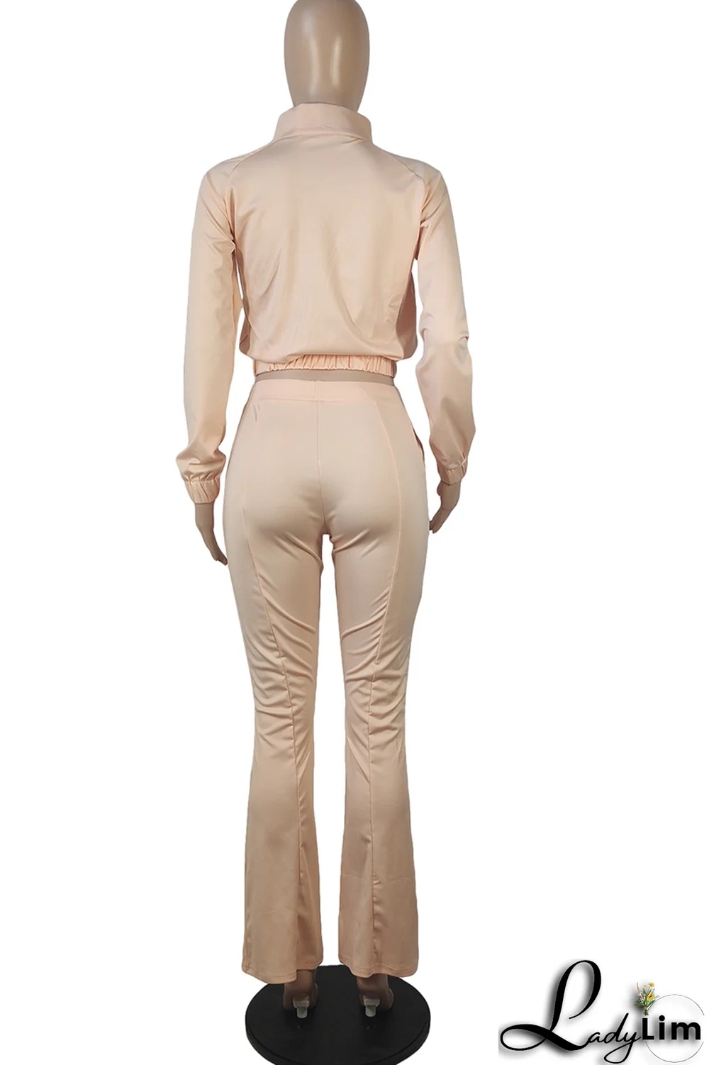 Black Fashion Print Patchwork Turndown Collar Long Sleeve Two Pieces