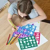 (US Local)35 Pieces Drawing Stencils Tool Set Drawing Templates for Drawing and Painting 