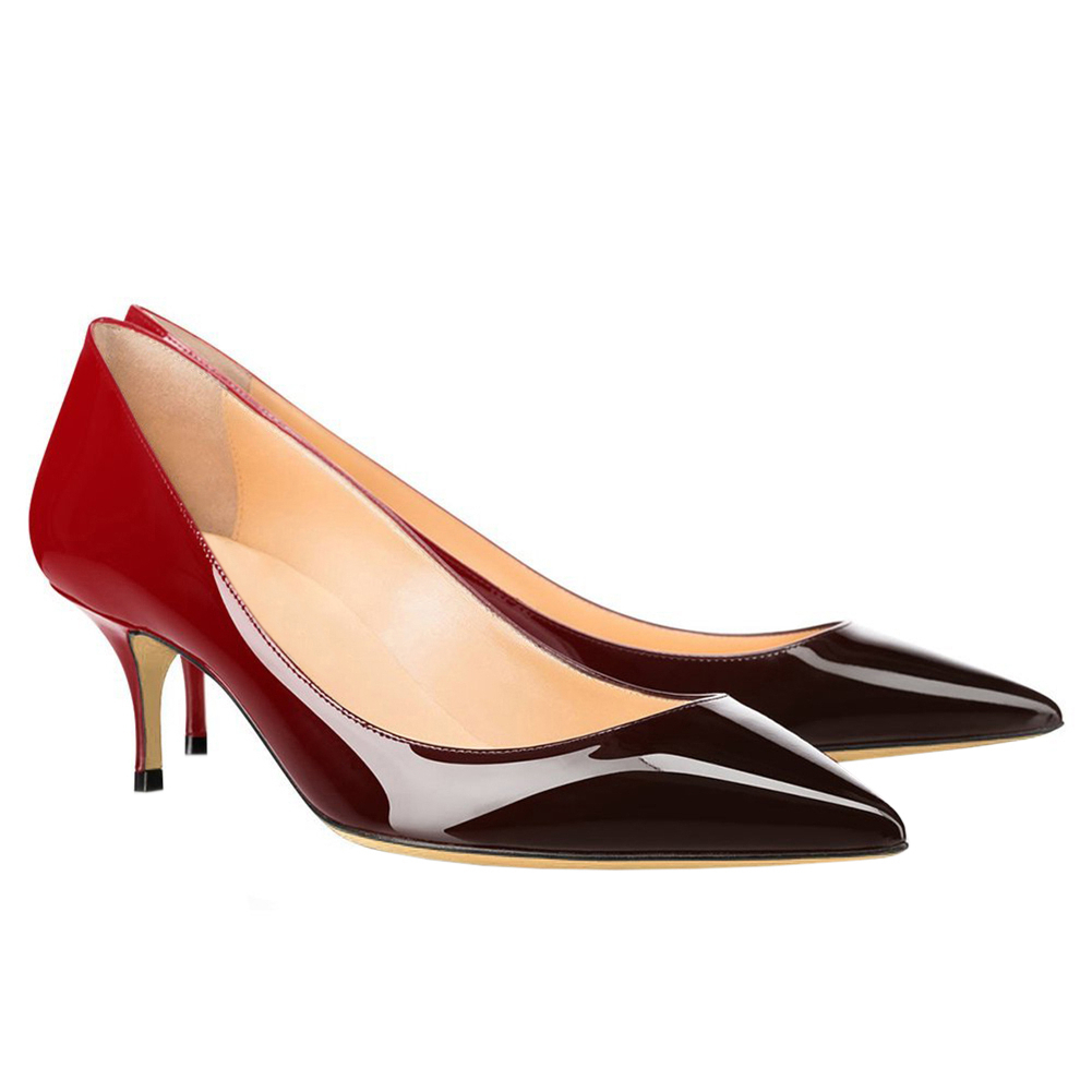 2.36" Kitten Heels Pumps Comfortable Women Daily Shoes-MERUMOTE