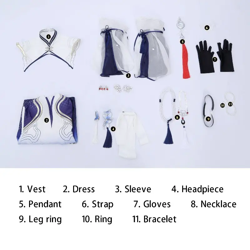 [Wetrose] Pre-Order Wuthering Waves & Jingdezhen Collab Changli Game Outfit Cosplay Costume 