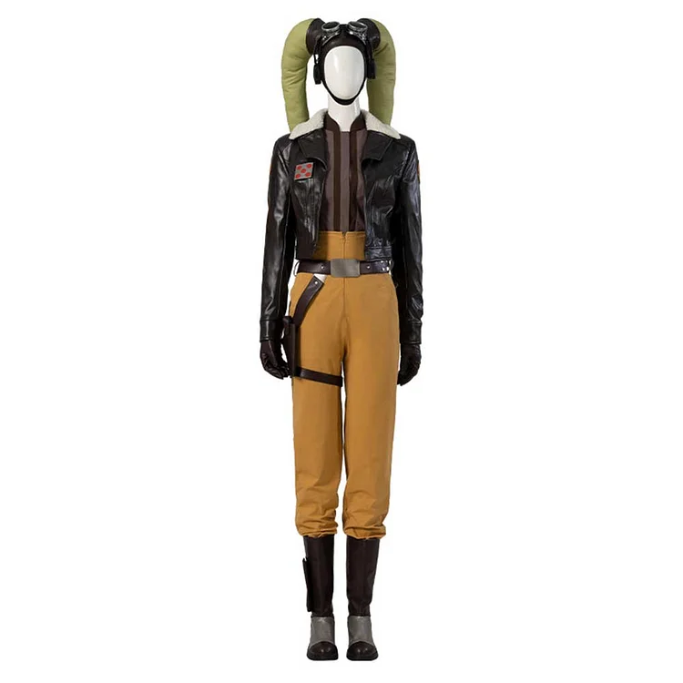 Ahsoka 2023 Ahsoka Tano Black Leather Set Outfits Cosplay Costume Halloween Carnival Suit
