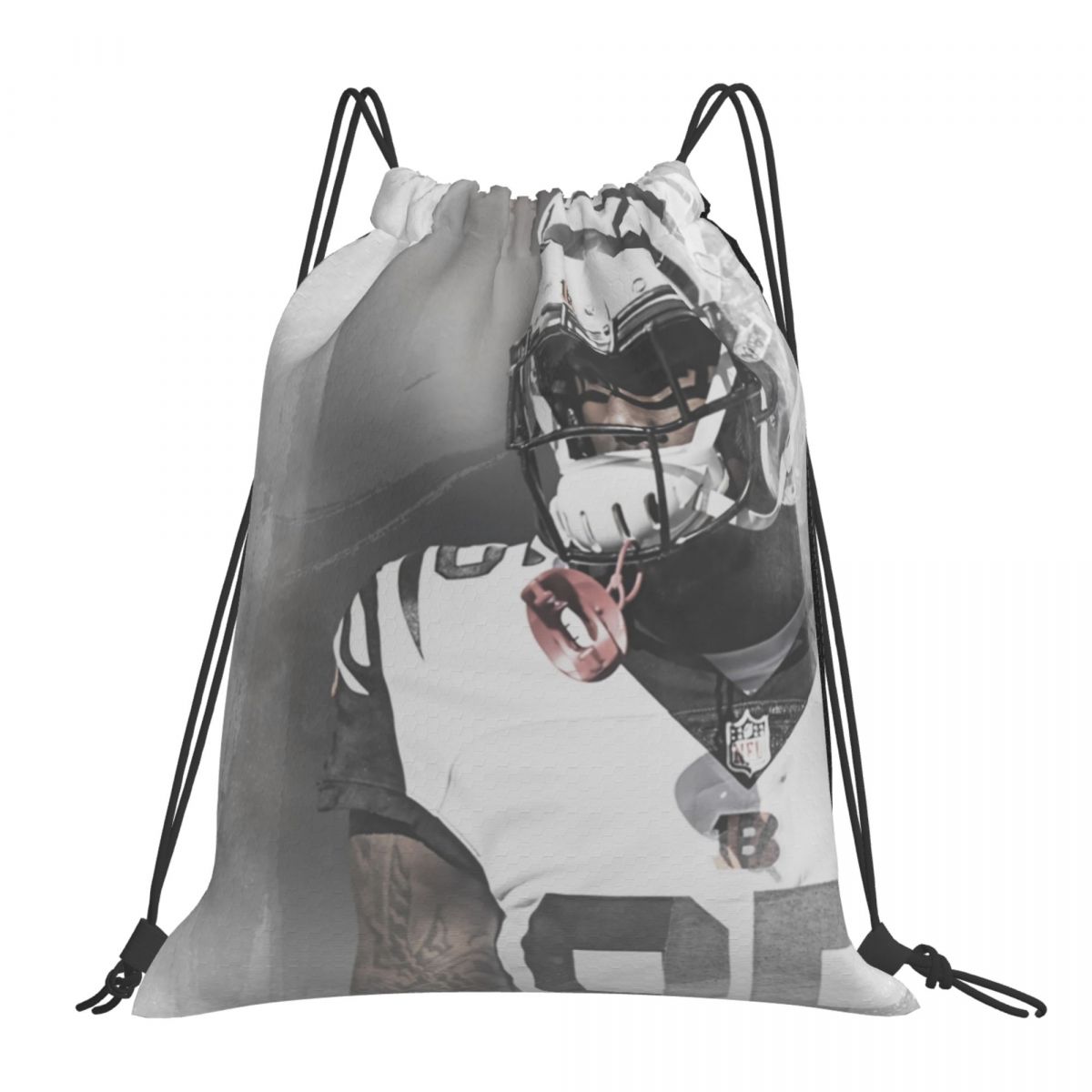 Cincinnati Bengals Tee Higgins Drawstring Bags for School Gym
