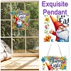 Diamond Painting Acrylic Single Side Drill Easter Goblin Pendant Charms Kits for Adults Home Window Decor