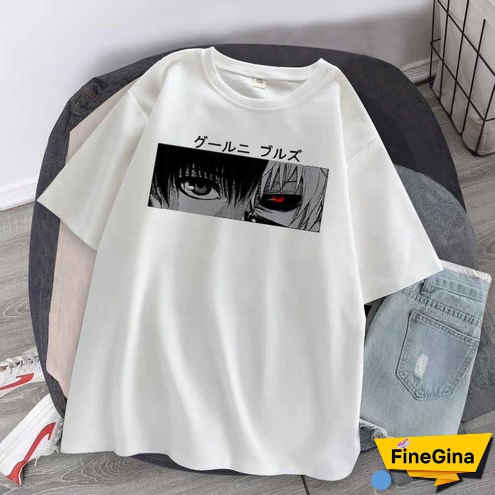 New Anime Tokyo Ghoul Print T-Shirt Men Women Fashion Short Sleeve Casual Summer Tops Tees