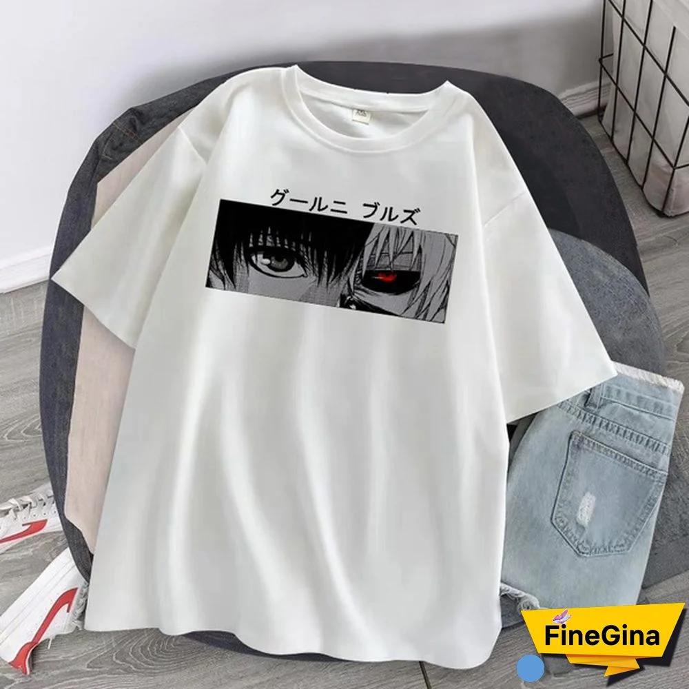 New Anime Tokyo Ghoul Print T-Shirt Men Women Fashion Short Sleeve Casual Summer Tops Tees