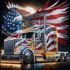 Amerikanische Flagge Unabhängigkeitstag - speziell geformte Diamantmalerei - 30*30cm