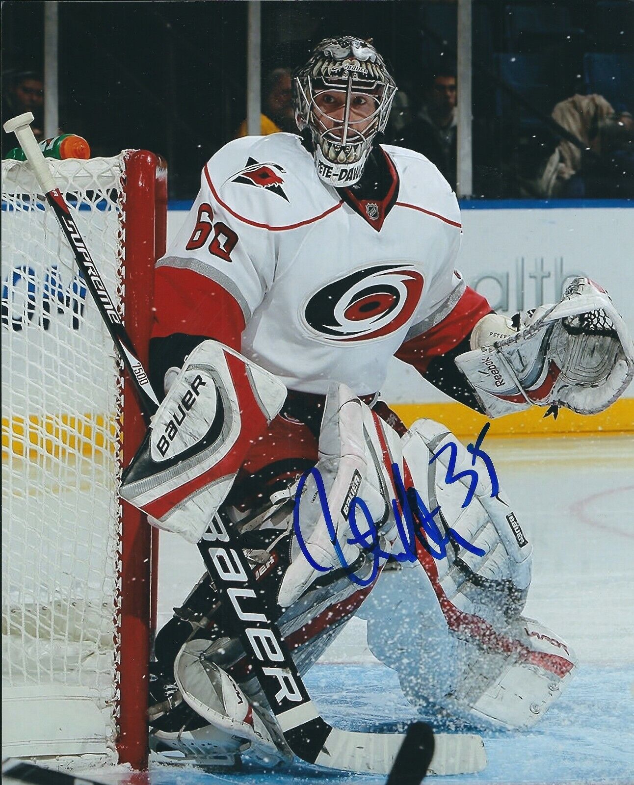 Signed 8x10 JUSTIN PETERS Carolina Hurricanes Autographed Photo Poster painting - COA