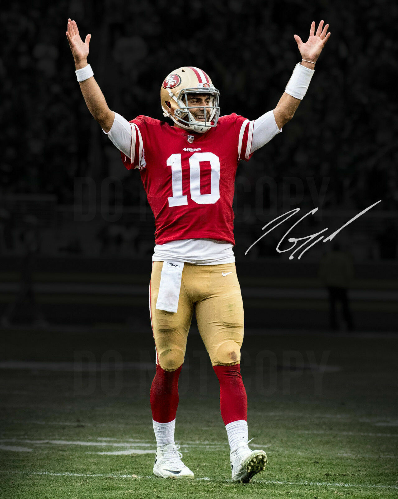 Jimmy Garoppolo Autographed Signed 8x10 Photo Poster painting 49'ers REPRINT