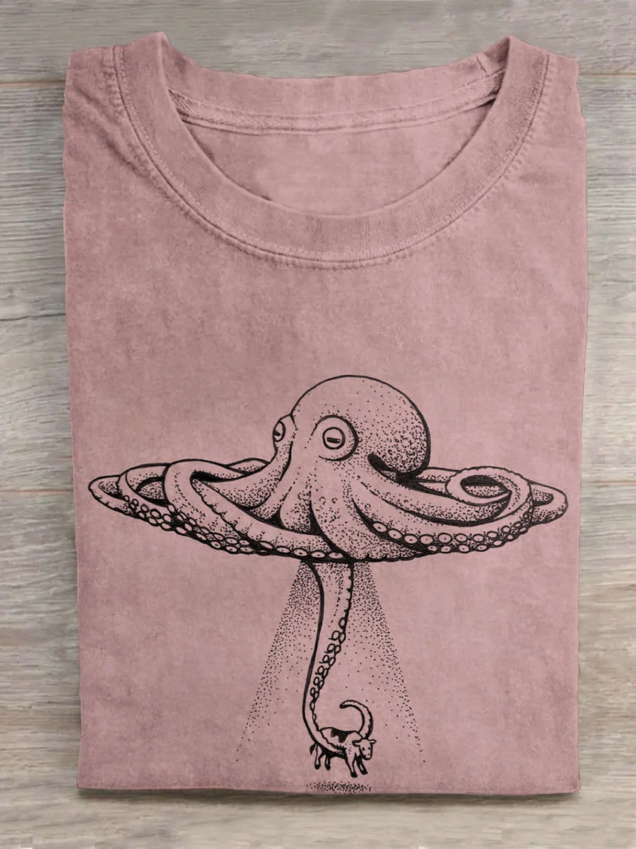 Octopus UFO T-shirt Eagerlys