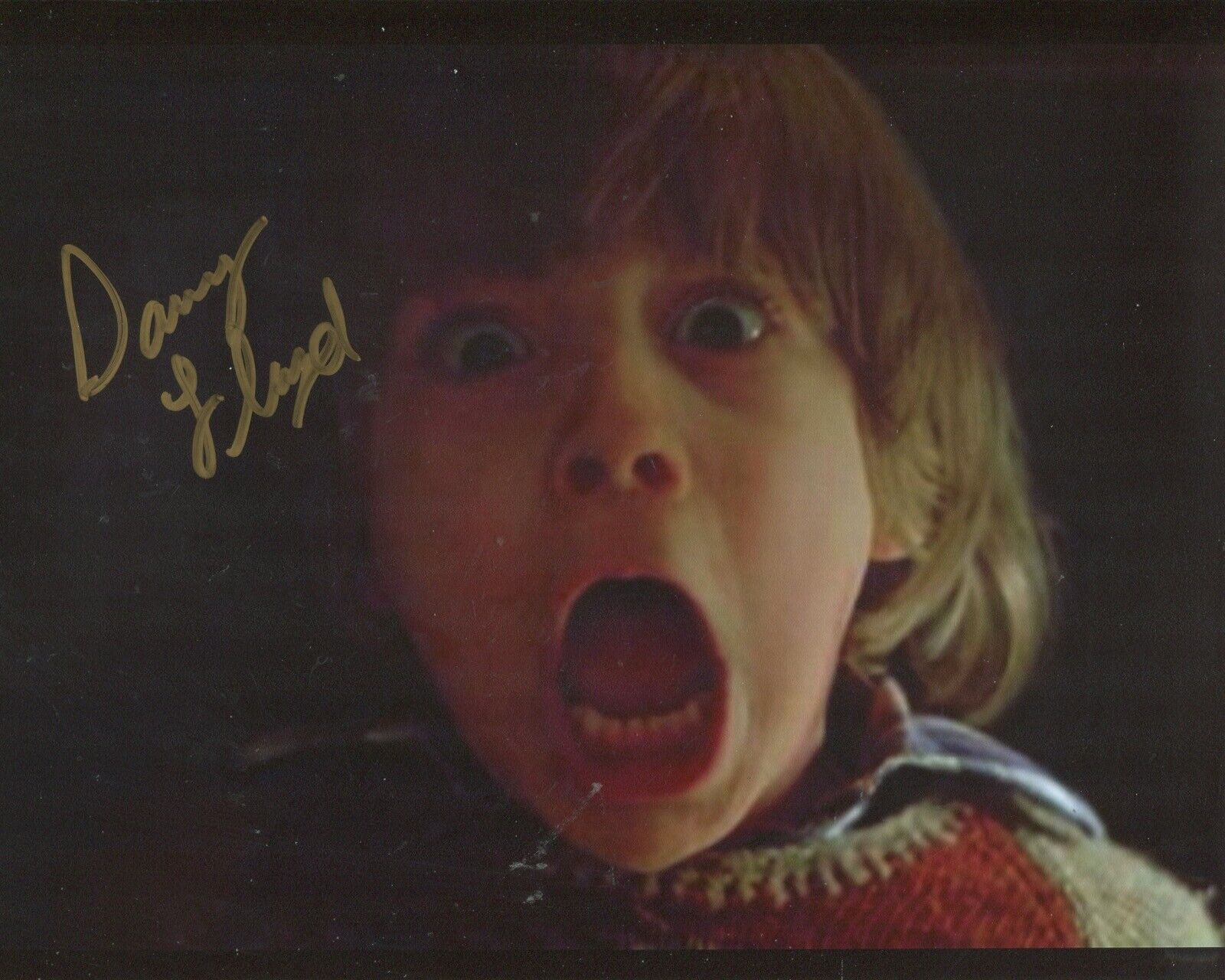 Danny Lloyd signed 8x10 THE SHINING horror movie Photo Poster painting