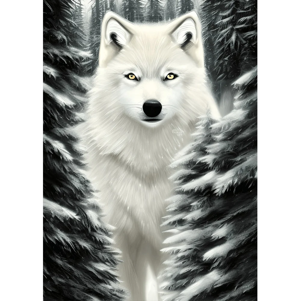 Full Round Diamond Painting - Wolf(30*40cm)