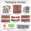 Diamond Painting Wooden Elephant 4 Slots Diamond Painting Storage Box for Adult Beginner