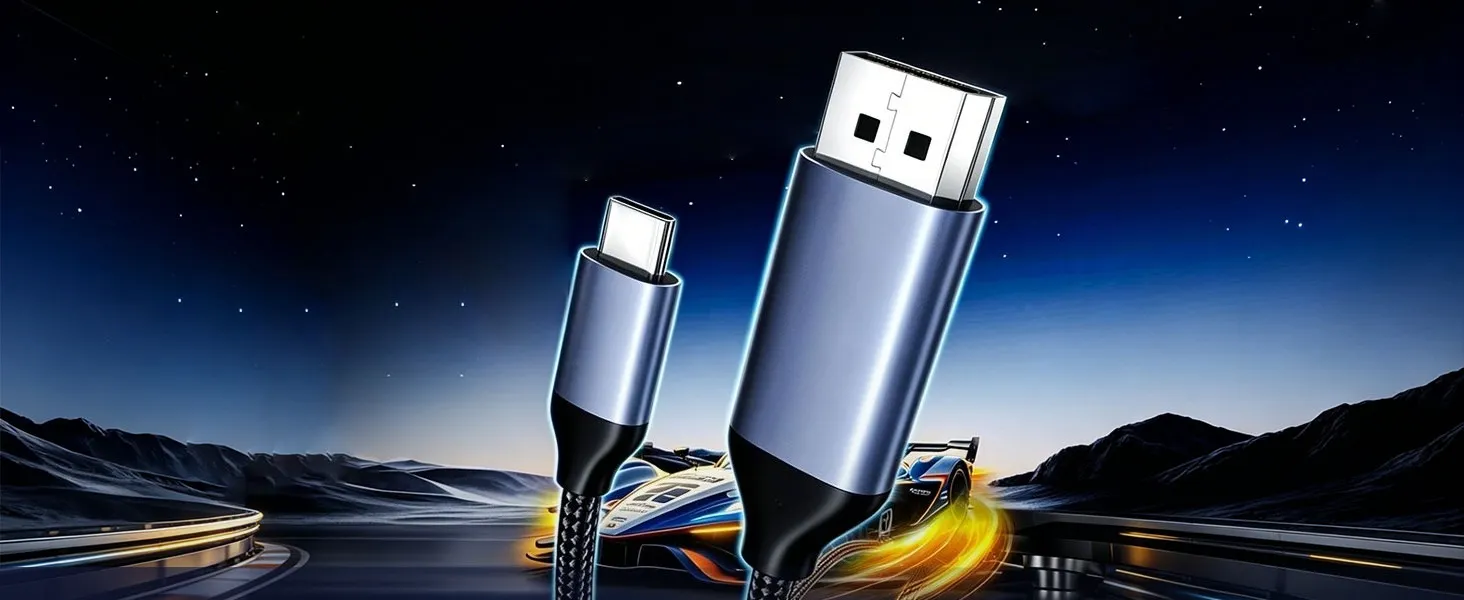 USB C to DisplayPort 1.4 Cable