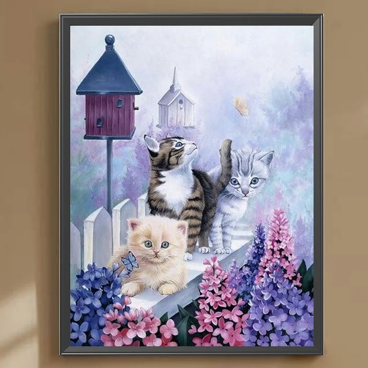 The Cat - Full Round Drill Diamond Painting - 30*40CM(Canvas)