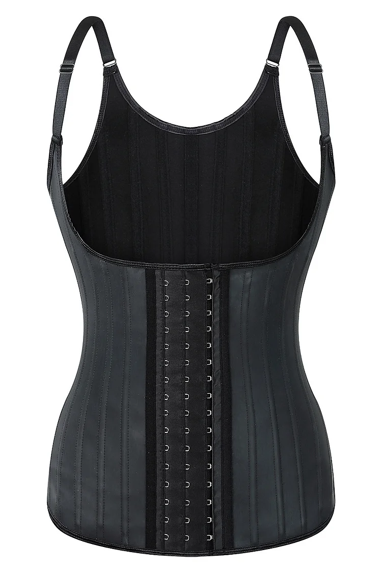Plus Size Black Casual Sports Tight-fitting Cami Shapewear