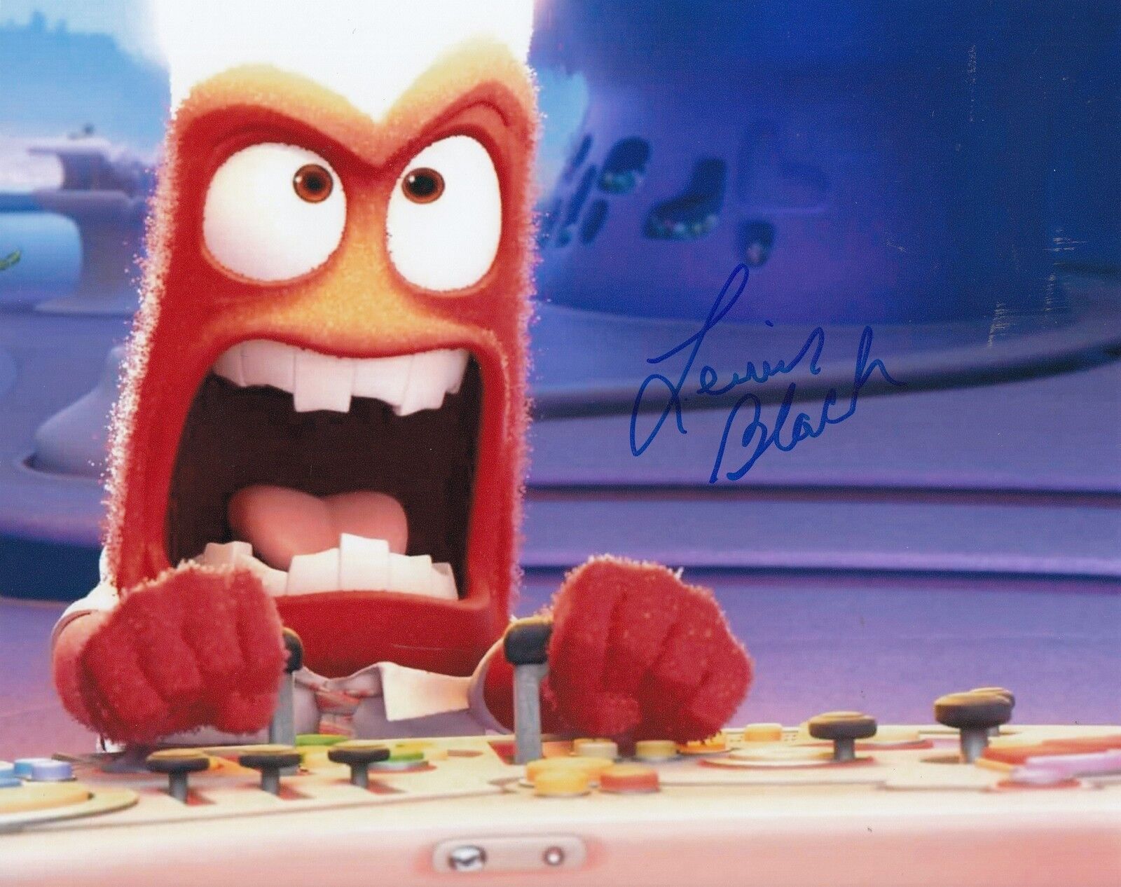 LEWIS BLACK signed (INSIDE OUT) *ANGER* autographed 8X10 Photo Poster painting W/COA #2