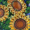DIY sunflower shaped diamond painting one-shoulder chain lady bag
