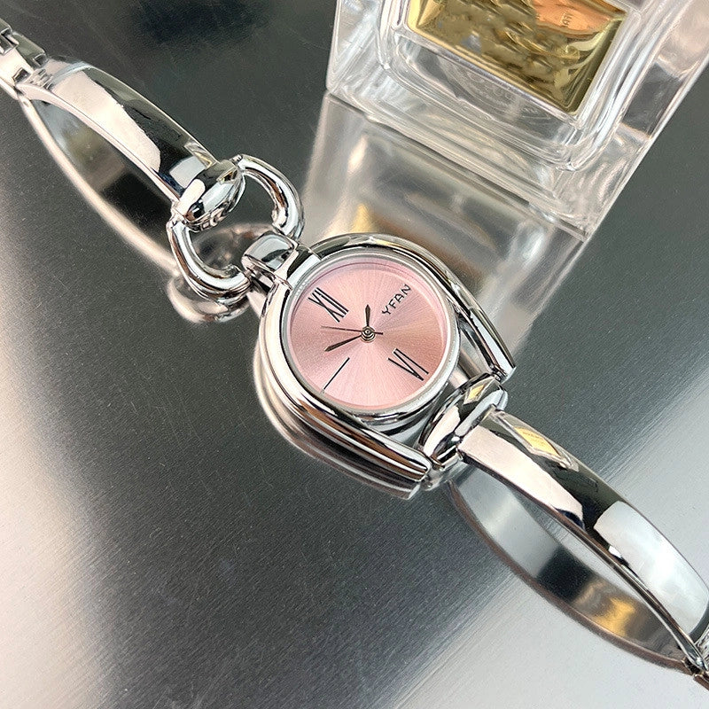 Casual Minimalist Geometric Jewelry Buckle Quartz Women’s Watches