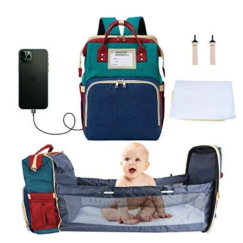 3 in 1 Diaper Bag Backpack Changing Station