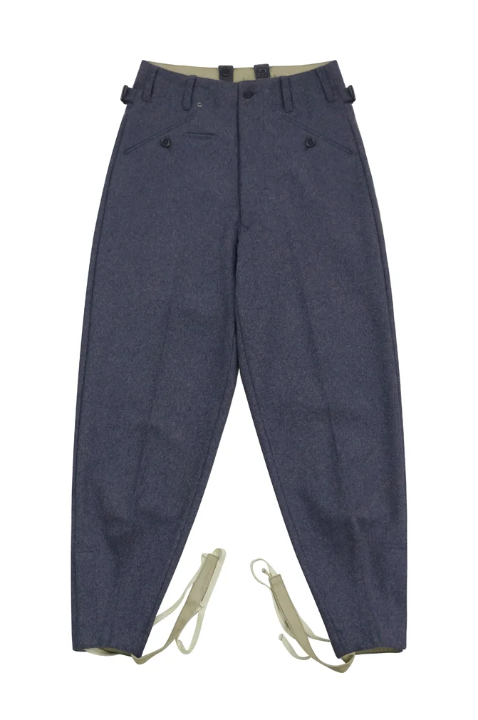   Luftwaffe German Blue Grey Wool Fliegerhose Flight Trousers German-Uniform
