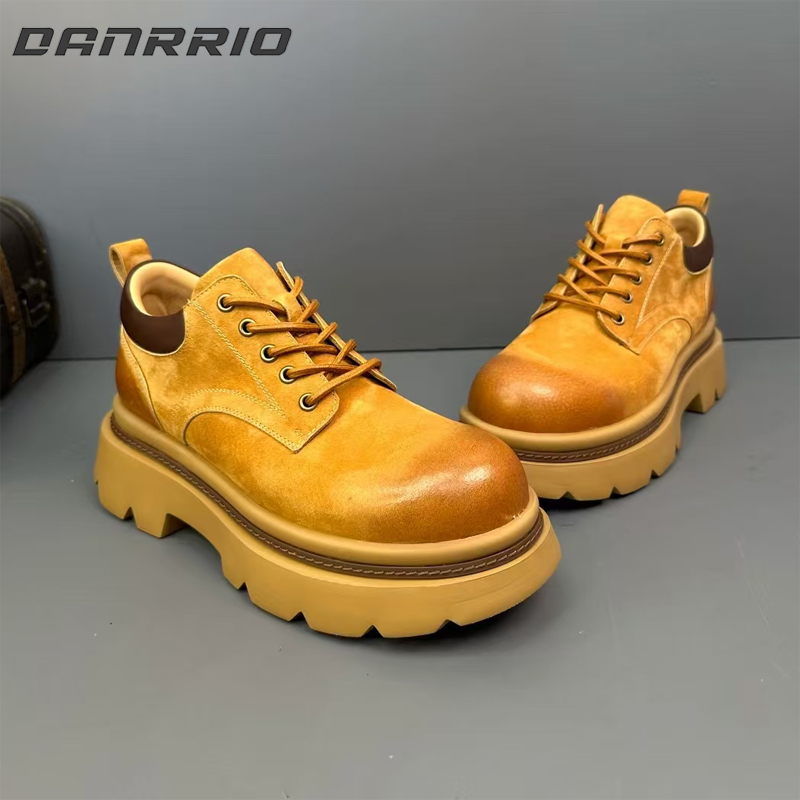 DANRRIO Handmade Retro Genuine Martin Boots| English Style Leather Outdoor Shoes DANRRIO.COM DANRRIO