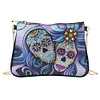 DIY Skull flower shaped diamond painting one-shoulder chain lady bag