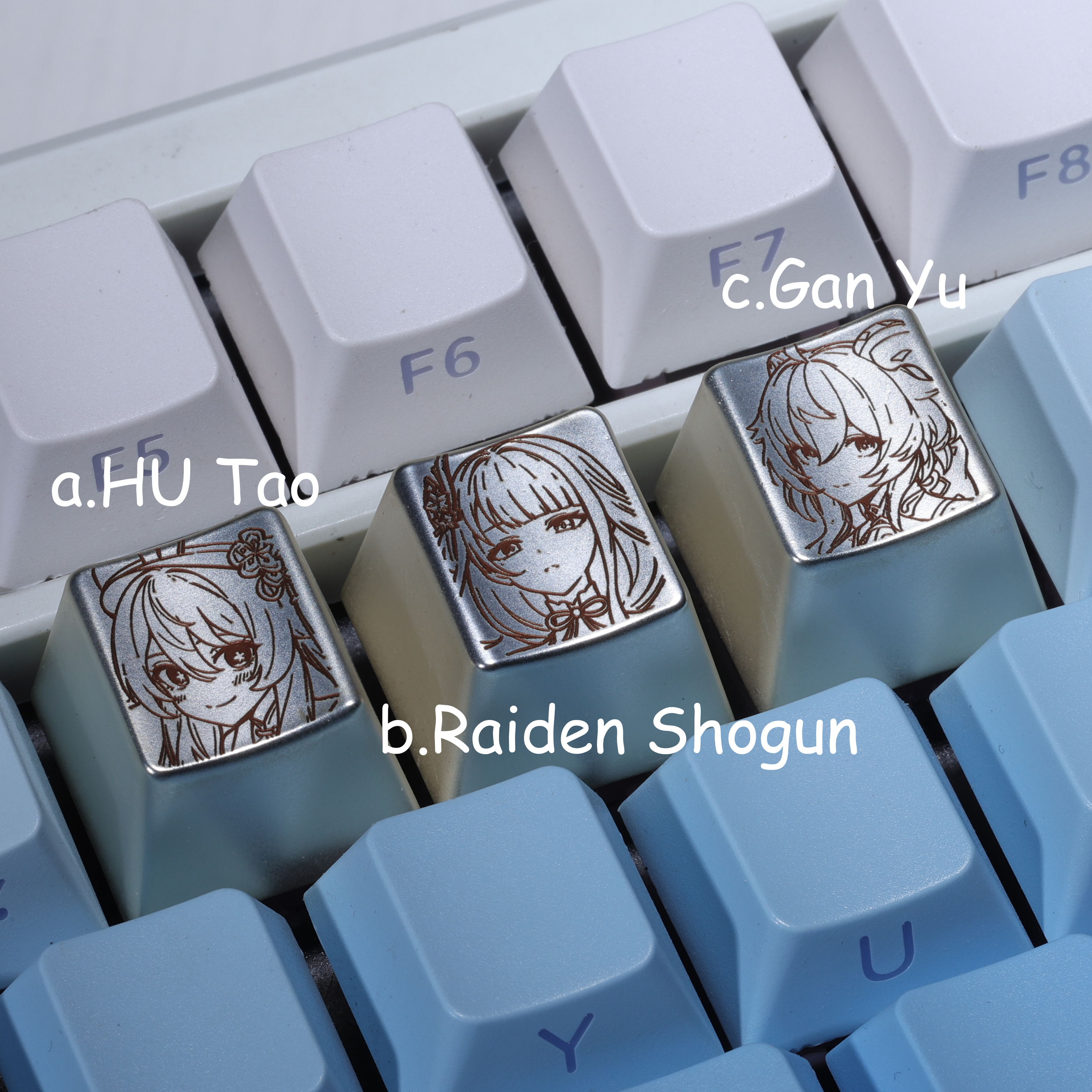 Genshin Impact Metal Keycaps Axonkit
