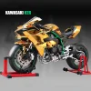 【Genuine】1:6 H2R motorcycle model with engine startup, throttle control, and exhaust spray simulation, ideal gift for men
