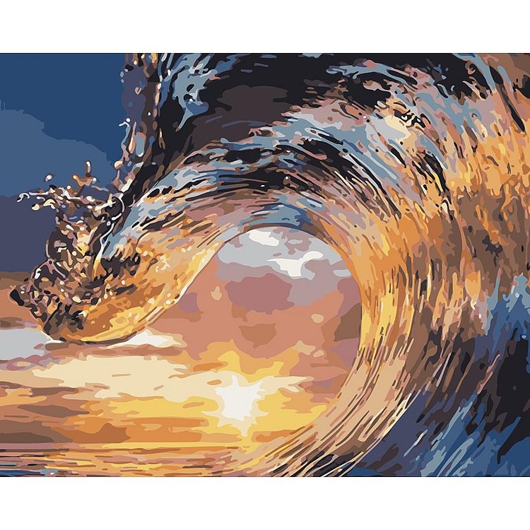 Sea Wave - Painting By Numbers - 40x30cm