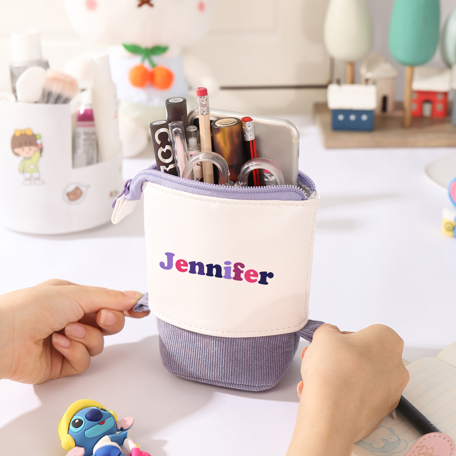 Personalised Pencil Case Custom Name Pen Pouch Back To School Gift for Kids-Jessemade AU