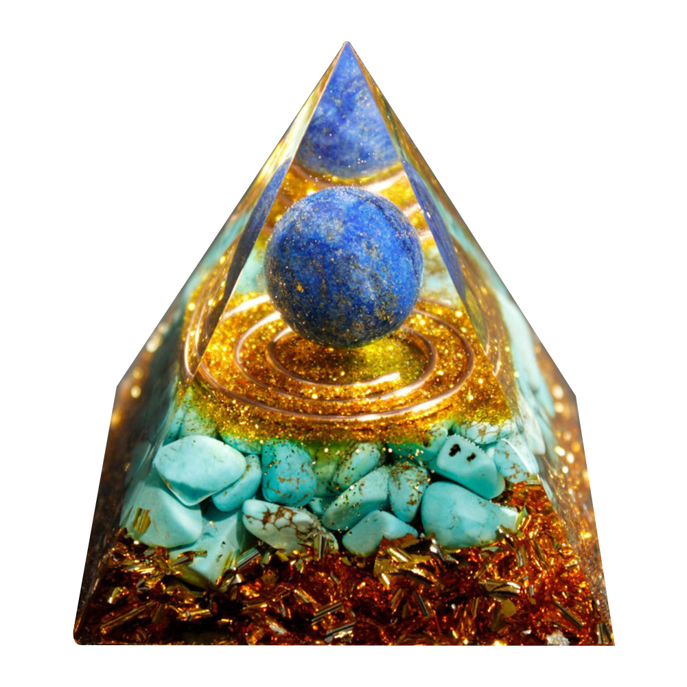 

5cm Natural Orgonite Pyramid Chakra, 501 Original