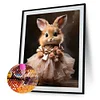 Diamond Painting -DIY Round Drill Dress Rabbit(40x50 CM)
