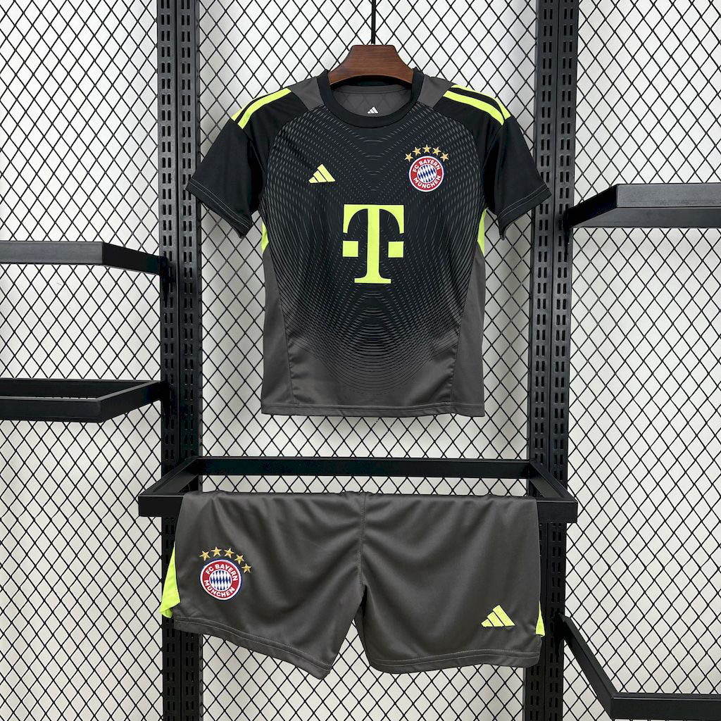 2025-2026 KIDS FC Bayern Munich Goalkeeper Football Shirt 1:1 Thai Quality- Maxi Kit