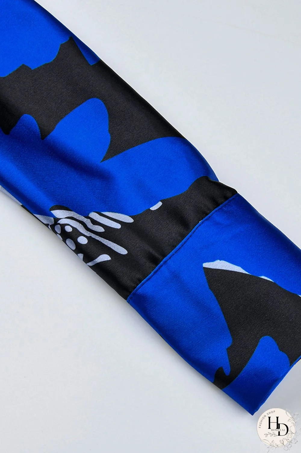 Red Fashion Print Basic Turndown Collar Long Sleeve Dresses