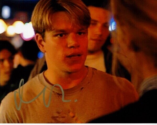 Matt Damon Signed Autographed Good Will Hunting 8x10 inch Photo Poster painting with Certificate