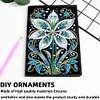 (US Local)Flower Special Shaped Diamond Painting Journal Notebook for Adults Students