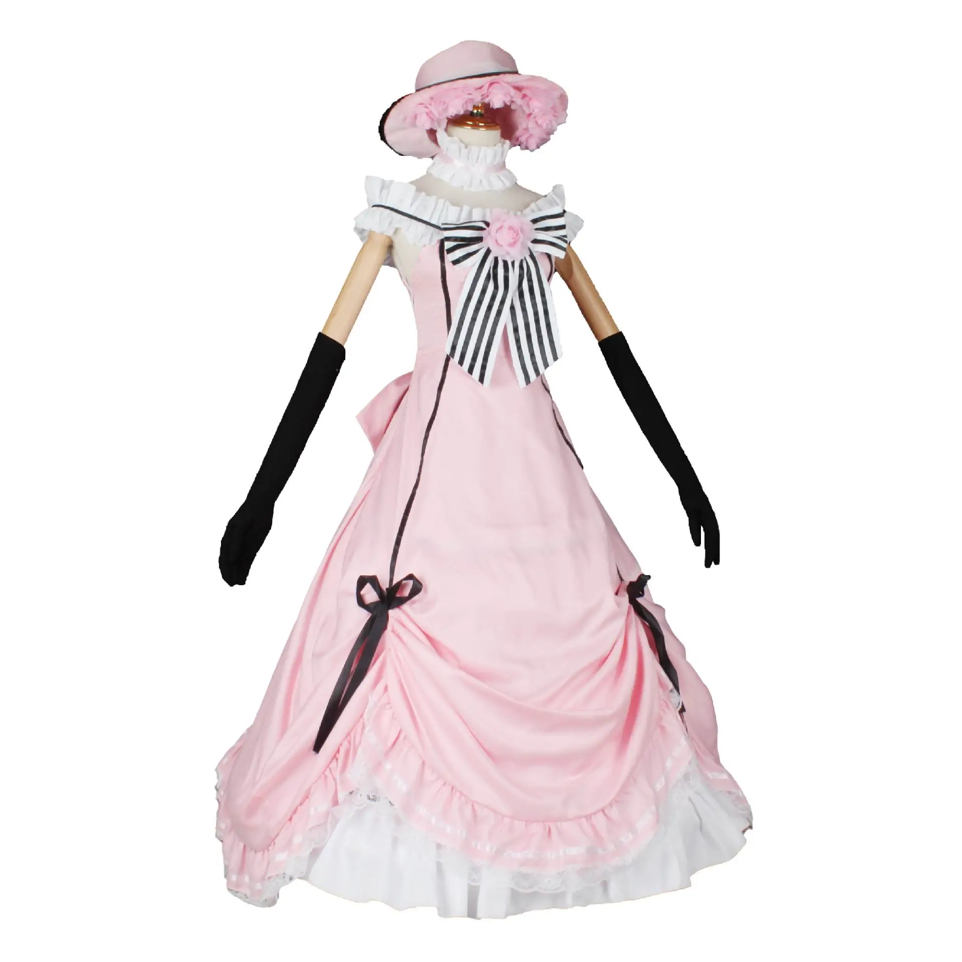 [Wetrose] In Stock Black Butler Ciel Cosplay Costume Phantomhive Long Dress Lolita Robin Anime Full Set Halloween