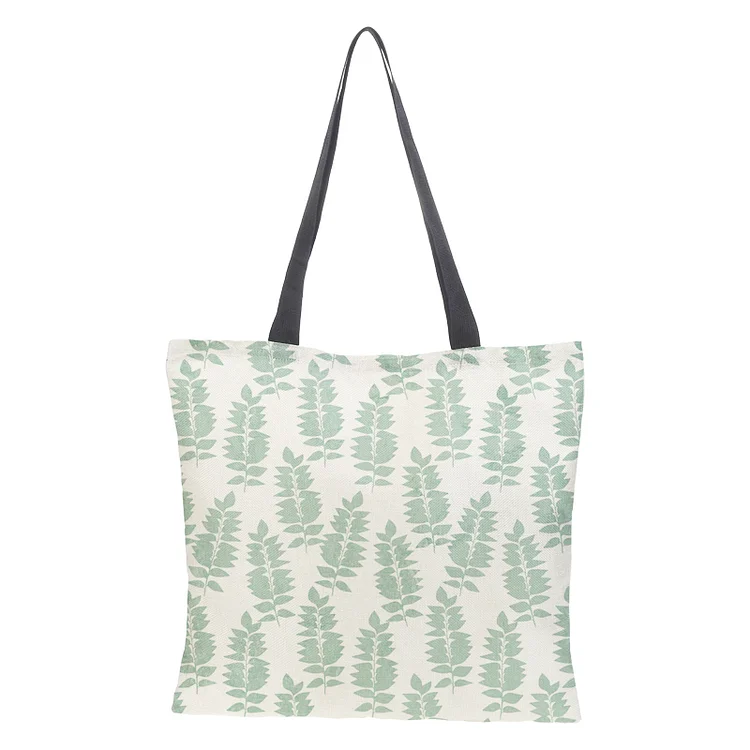 Linen Eco-friendly Tote Bag - Leaf
