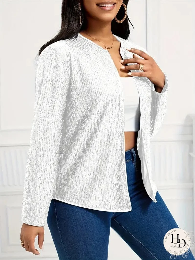 Solid Color Long Sleeve Jacket