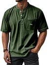 Men's Loose Pocket V-Neck T-Shirt