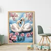 Swan-11CT Stamped Cross Stitch 40*50cm/15.75*19.69in