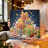 DIY Special Shape Diamond Painting Pearl Art With Inner Frame Kit 25x25cm(Christmas Gift Tree)