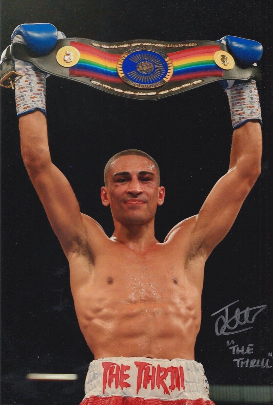 JORDAN GILL HAND SIGNED 12X8 Photo Poster painting BOXING AUTOGRAPH 6