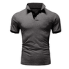 Men's T Shirt Tee Polo Shirt Golf Shirt Turndown Casual Soft Breathable Short Sleeve Lake Blue Black White Solid Cloths by Inlyline