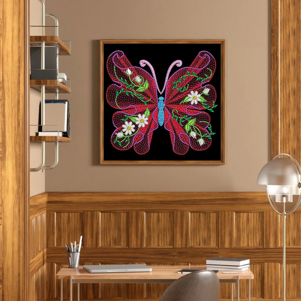 Special Shape Diamond Painting 30*30cm - Butterfly