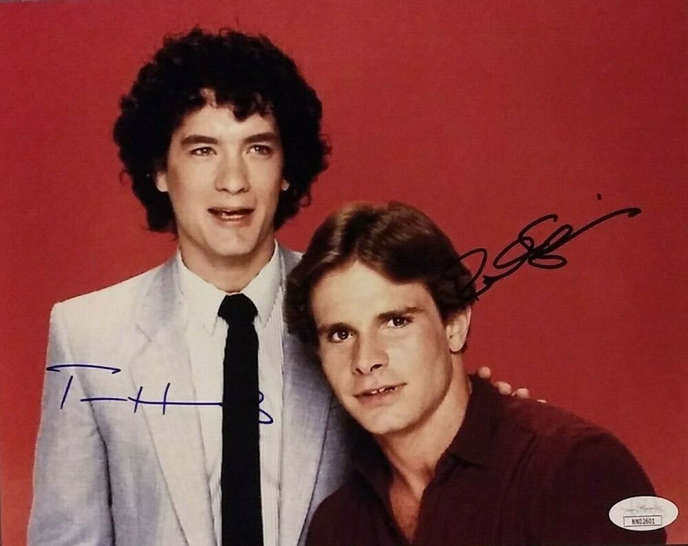 Tom Hanks Peter Scolari - Bosom Buddies - signed 8 x 10 JSA