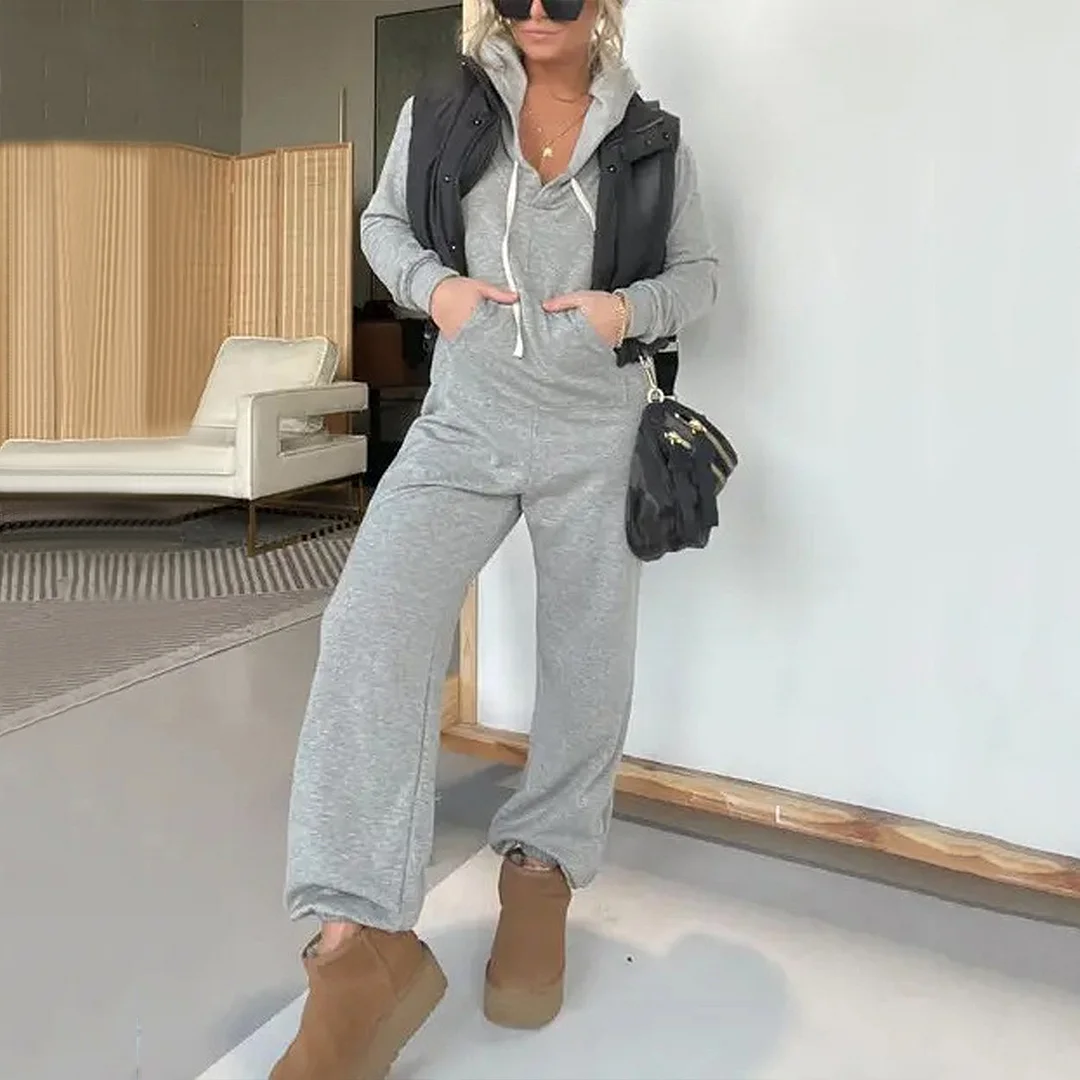 Nigikala Nigikala New Autumn And Winter Panties Casual Fashion Pure Color Sweater Suit Women