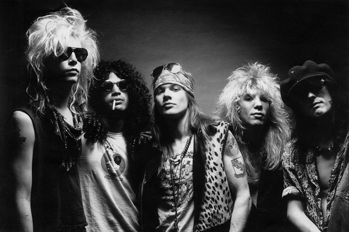 Early Guns N Roses - 8x10” Photo Poster painting SLASH guitar!