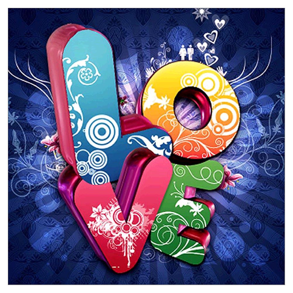 

LOVE - Special Shaped Diamond Painting - 30*30CM, 501 Original