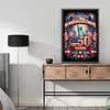 Independence Day Full DIY 5D Round Drill Diamond Painting Kit Large Size 40x60cm Diamond Dots Paintings Picture Arts Craft for Adults/Beginners Home Decor